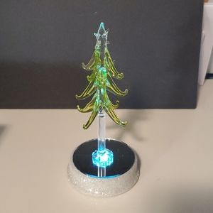 Crystal Christmas Trees with Lights
